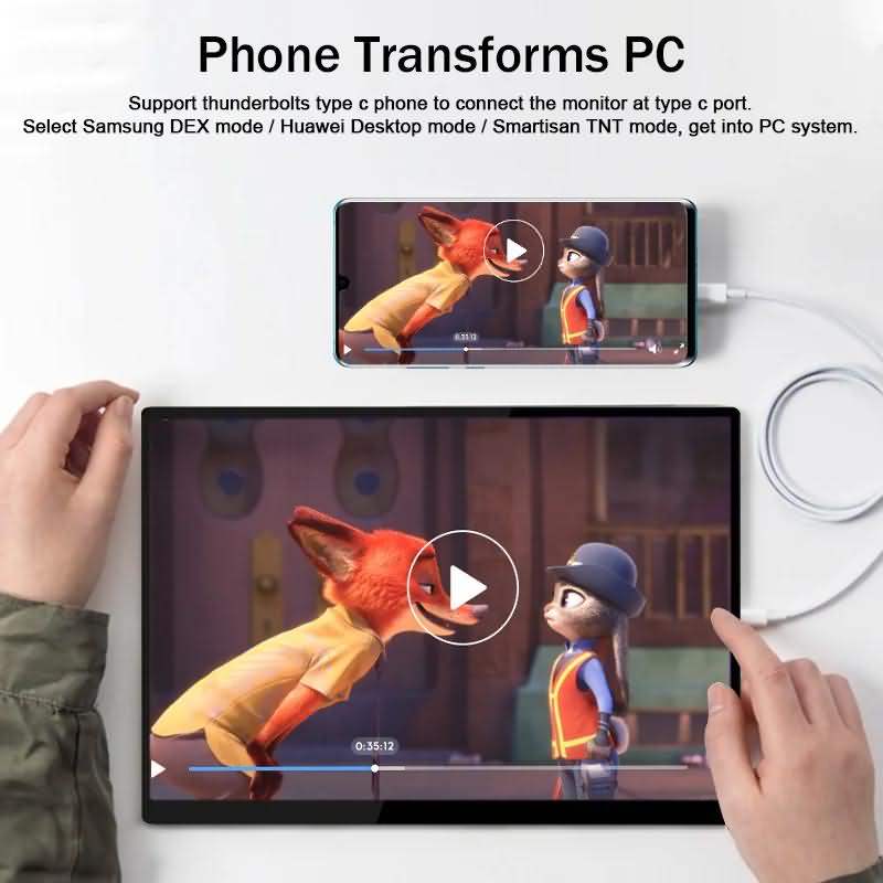 ZEUSLAP Z10T Touch Monitor 10.5inch 420nits 1920*1280P FHD IPS Screen - image 3