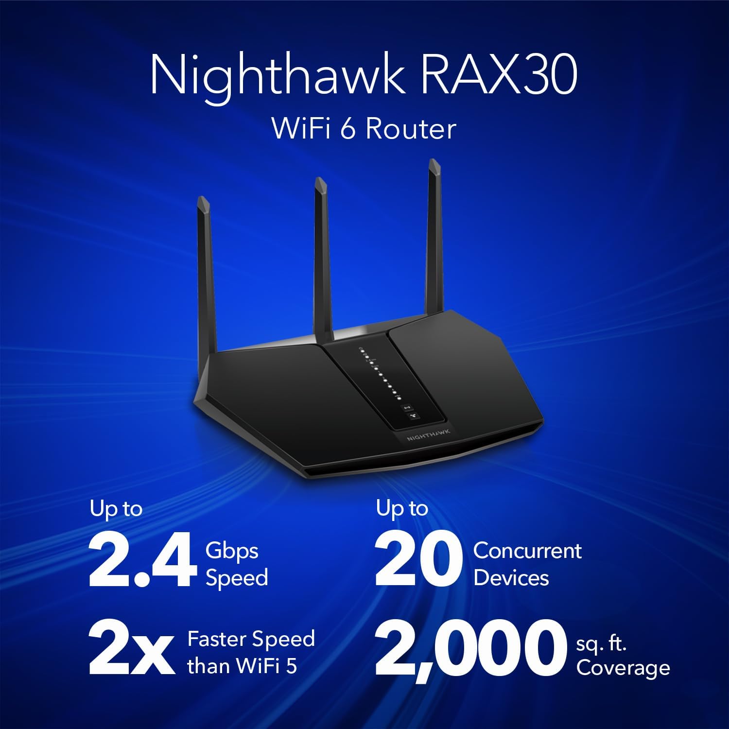 NETGEAR Nighthawk RAX30 AX2400 WiFi 6 Router - Router price in Pakistan